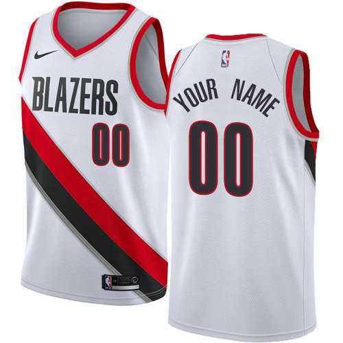 Men & Youth Customized Portland Trail Blazers Swingman White Home Nike Association Edition Jersey